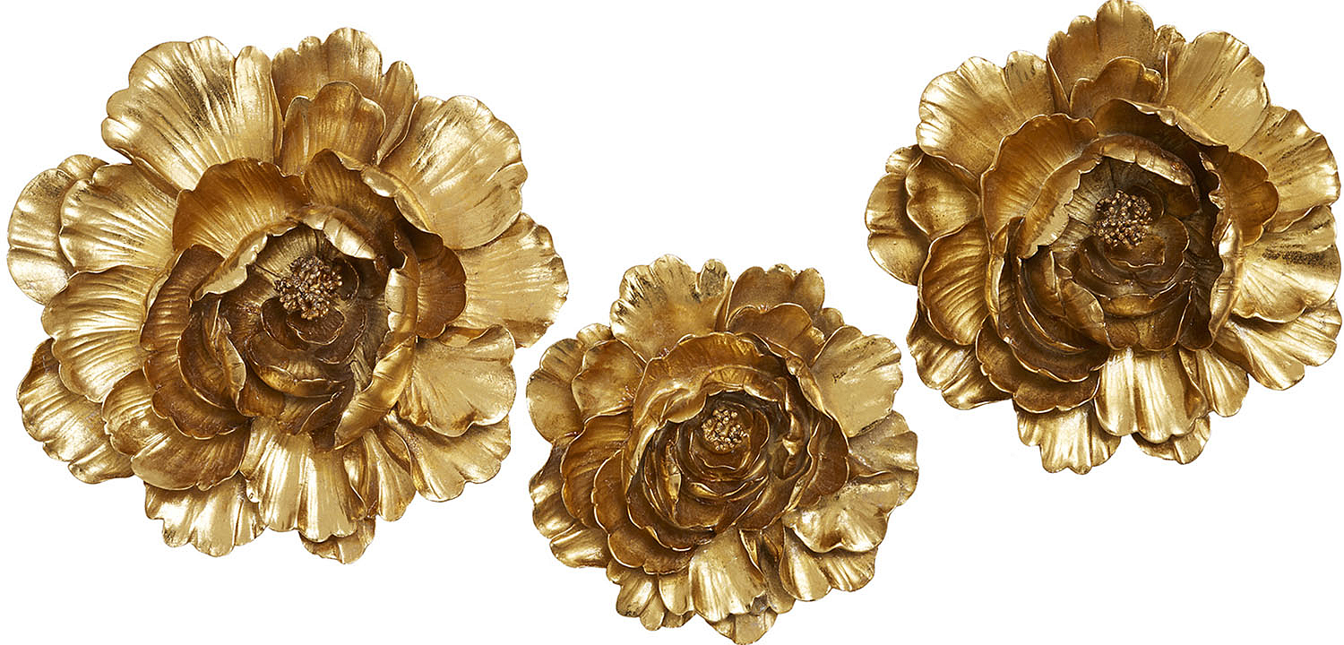Аксессуар на стену Decor Flowers Rose Hip gold Аксессуар на стену Decor Flowers Rose Hip gold - Loft-Concept в Челябинске