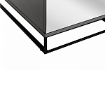 Двухдверный шкаф с зеркальными дверцами Strict Lines варинант исполнения - 4 | Loft Concept в Челябинске