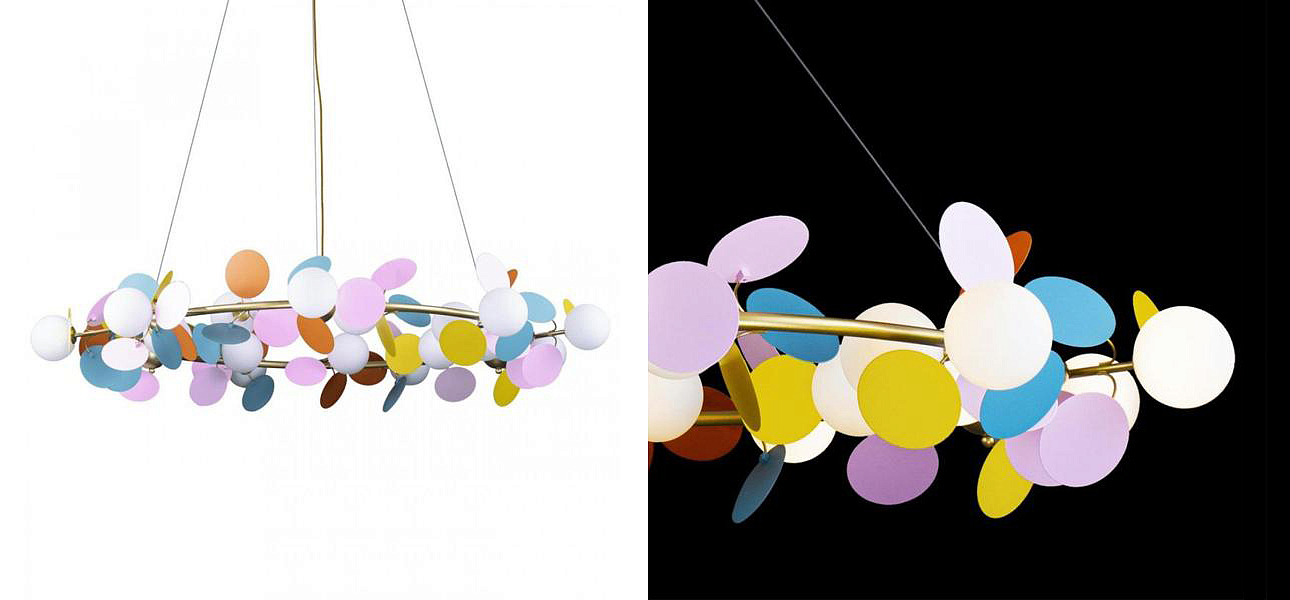 Люстра MATISSE Chandelier circle multicolor диаметр 130 Люстра MATISSE Chandelier circle multicolor диаметр 130 - Loft-Concept в Челябинске