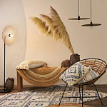 Чехол на подушку с узором в этно-стиле Blue Ikat варинант исполнения - 7 | Loft Concept в Челябинске