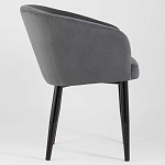 Мягкое кресло на металлических ножках Shaggy Dark Grey варинант исполнения - 2 | Loft Concept в Челябинске