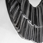 Зеркало в фактурной черной раме в современном стиле Black Maelstrom варинант исполнения - 2 | Loft Concept в Челябинске