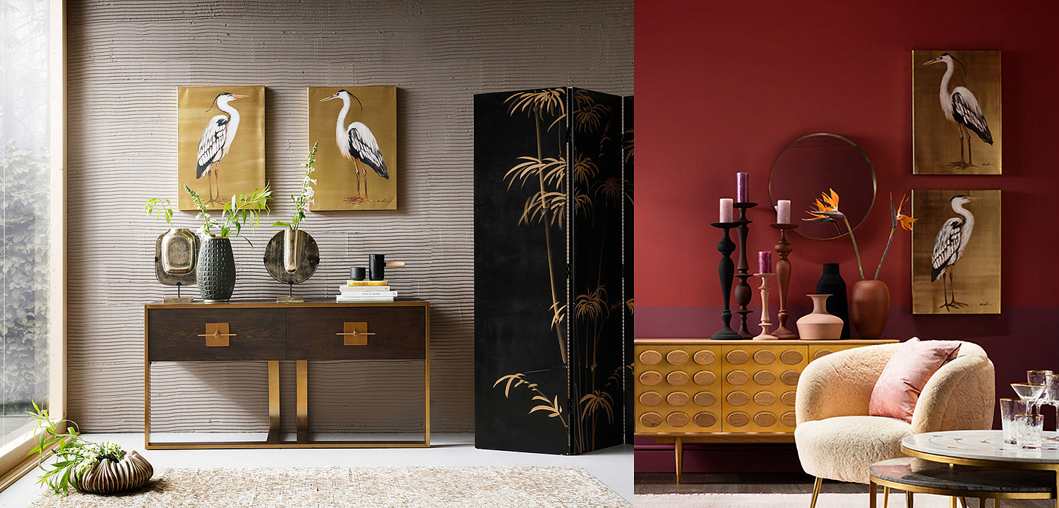 Картина Gold Heron II Картина Gold Heron II - Loft-Concept в Челябинске