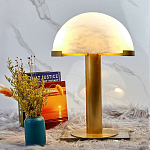 Настольная лампа c абажуром в форме купола из натурального камня  Heavenly Harmony варинант исполнения - 3 | Loft Concept в Челябинске