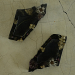 Подставка под благовония из эпоксидной смолы с цветами черная Epoxy Resin Flowers Incense Stand Black варинант исполнения - 2 | Loft Concept в Челябинске