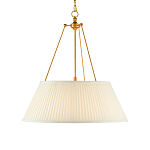 Подвесной светильник светодиодный с фактурным тканевым конусообразным абажуром White Fabric Lampshade варинант исполнения - 1 | Loft Concept в Челябинске