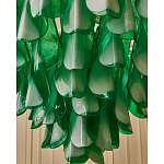 Люстра из стеклянных зеленых лепестков Petalled Illuminator варинант исполнения - 6 | Loft Concept в Челябинске