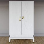 Платяной шкаф Elsa Dreams White с 2-мя фасадами варинант исполнения - 5 | Loft Concept в Челябинске