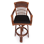 Барный стул из ротанга Eloise коричневый варинант исполнения - 2 | Loft Concept в Челябинске