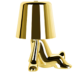 Настольная лампа фигурная золотого цвета с гладким абажуром Высота 17 см Sophia варинант исполнения - 4 | Loft Concept в Челябинске