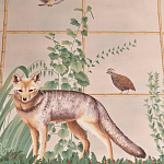 Обои ручная роспись Trellised Menagerie Standard colourway on scenic paper варинант исполнения - 2 | Loft Concept в Челябинске