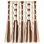 Дизайнерский Декор на стену с кисточками из хлопковых нитей wall panel Thread brushes варинант исполнения - 4 | Loft Concept в Челябинске