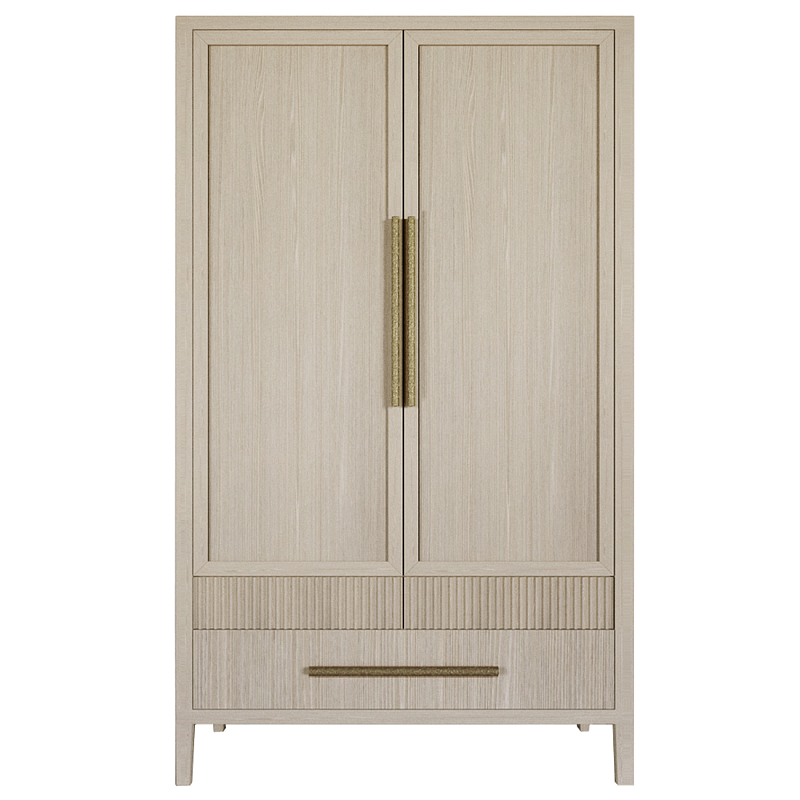 Шкаф платяной Primo с выдвижными ящиками шпон Черный дуб Древесина Золотой в Челябинске | Loft Concept 