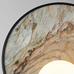 Бра круглое с каменным диском в металлической раме Sandstone Painting варинант исполнения - 2 | Loft Concept в Челябинске