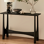 Консоль деревянная чёрная Black Tanner варинант исполнения - 4 | Loft Concept в Челябинске