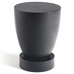 Приставной столик из массива манго Tom-tom Black варинант исполнения - 1 | Loft Concept в Челябинске