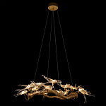 Люстра подвесная с прозрачными стеклянными птичками на ветвях Диаметр 100 см Serip Voa варинант исполнения - 3 | Loft Concept в Челябинске
