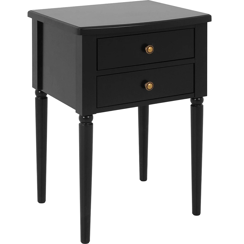 Прикроватная тумба Вlues Black Черный в Челябинске | Loft Concept 