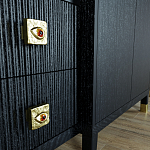 Большой шкаф с витриной Elsa Dreams Black варинант исполнения - 6 | Loft Concept в Челябинске