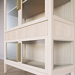 Витрина Primo со стеклянными фасадами и 2 ящиками Светлый дуб варинант исполнения - 5 | Loft Concept в Челябинске