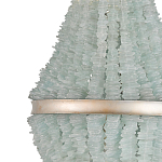 Люстра с каскадом из стеклянных декоративных элементов Shining Sea Glass варинант исполнения - 1 | Loft Concept в Челябинске