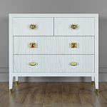 Бельевой Комод с 4 ящиками Elsa Dreams White варинант исполнения - 5 | Loft Concept в Челябинске