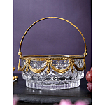 Корзиночка из прозрачного стекла с бронзовой ручкой Eden Garden варинант исполнения - 4 | Loft Concept в Челябинске