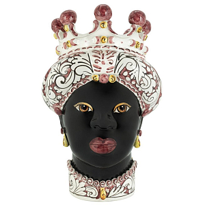 Ваза Vase Moro Lady Ornate Bordeaux