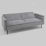 Диван современный вельветовый прямой Worcester Серый варинант исполнения - 4 | Loft Concept в Челябинске