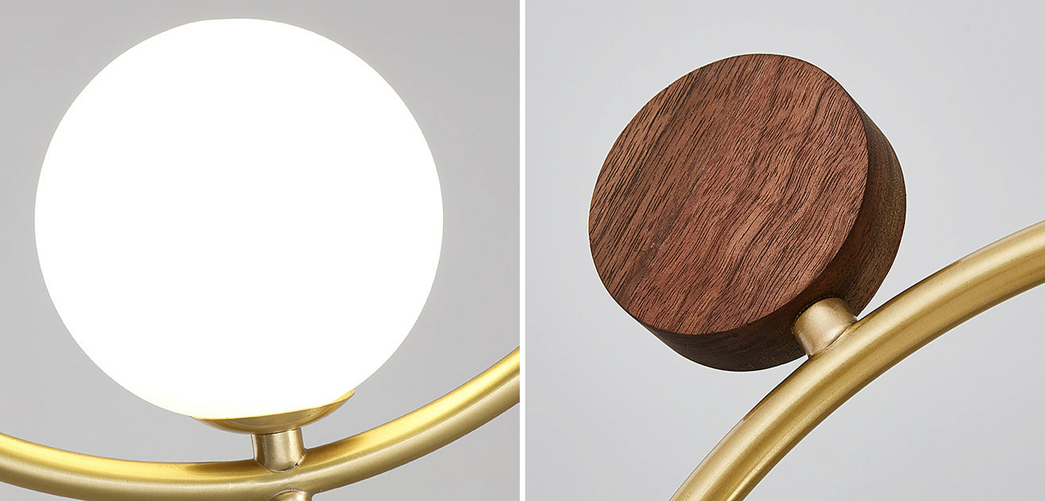Потолочный светильник Metal Wood Ring Leaf Потолочный светильник Metal Wood Ring Leaf - Loft-Concept в Челябинске