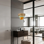 Люстра конусовидная с каскадом из разноцветных круглых подвесов Key Lustar варинант исполнения - 4 | Loft Concept в Челябинске