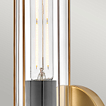 Бра для ванных комнат с прозрачным цилиндрическим плафоном на круглом основании Hinkley варинант исполнения - 4 | Loft Concept в Челябинске