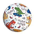 Пуф детский круглый с принтом Dinosaurs CHILDHOOD варинант исполнения - 3 | Loft Concept в Челябинске