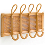 Настенная вешалка из ротанга Wila Wall Hanger M варинант исполнения - 1 | Loft Concept в Челябинске