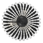 Потолочный светильник круглый с стеклянными бусинами Uniformity варинант исполнения - 1 | Loft Concept в Челябинске