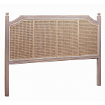 Изголовье кровати коричневое с обивкой из ротанга Olivia Headboard варинант исполнения - 1 | Loft Concept в Челябинске