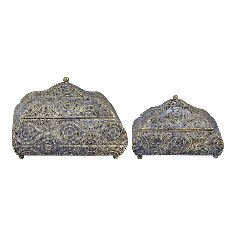 Набор из двух шкатулок с эффектом патинирования Austronesian Caskets  в Челябинске | Loft Concept 