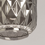 Люстра с тремя плафонами из серого граненого стекла Smoked Prism варинант исполнения - 7 | Loft Concept в Челябинске