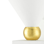 Бра с бело-золотыми плафоном в форме конуса Light Source варинант исполнения - 1 | Loft Concept в Челябинске