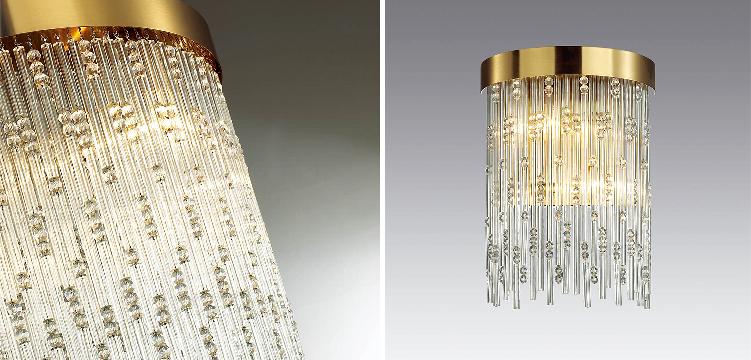 Бра Hailstorm Rain Kerri Wall lamp gold Бра Hailstorm Rain Kerri Wall lamp gold - Loft-Concept в Челябинске
