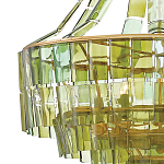 Люстра круглая каскадная Explosion of Green Shades зеленое стекло варинант исполнения - 1 | Loft Concept в Челябинске
