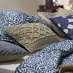 Постельное белье темно-синего цвета с рисунком Blossom Essence Sophie варинант исполнения - 6 | Loft Concept в Челябинске