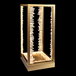 Настольная лампа прямоугольная с декоративными элементами в виде кристаллов Smooth Shine варинант исполнения - 1 | Loft Concept в Челябинске