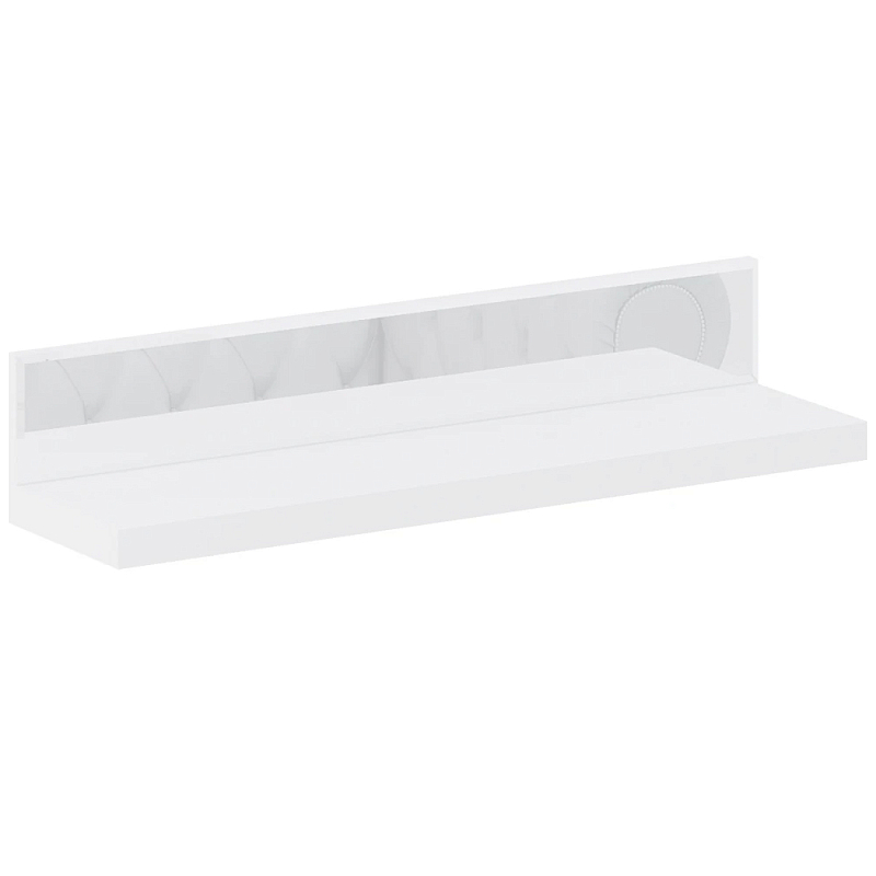 Полка с зеркальным декором Arden Mirror Shelf Зеркало Белый Черный Полка с зеркальным декором Arden Mirror Shelf Зеркало Белый Черный в Челябинске | Loft Concept