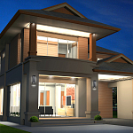 Настенный фонарь уличный прямоугольный черного цвета со стеклом с пузырьками Eurofase варинант исполнения - 6 | Loft Concept в Челябинске