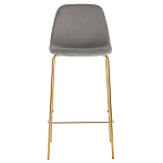 Барный стул на золотистых ножках VENDRAMIN Grey варинант исполнения - 2 | Loft Concept в Челябинске