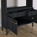 Стеллаж Primo с ящиками Черный дуб  варинант исполнения - 6 | Loft Concept в Челябинске