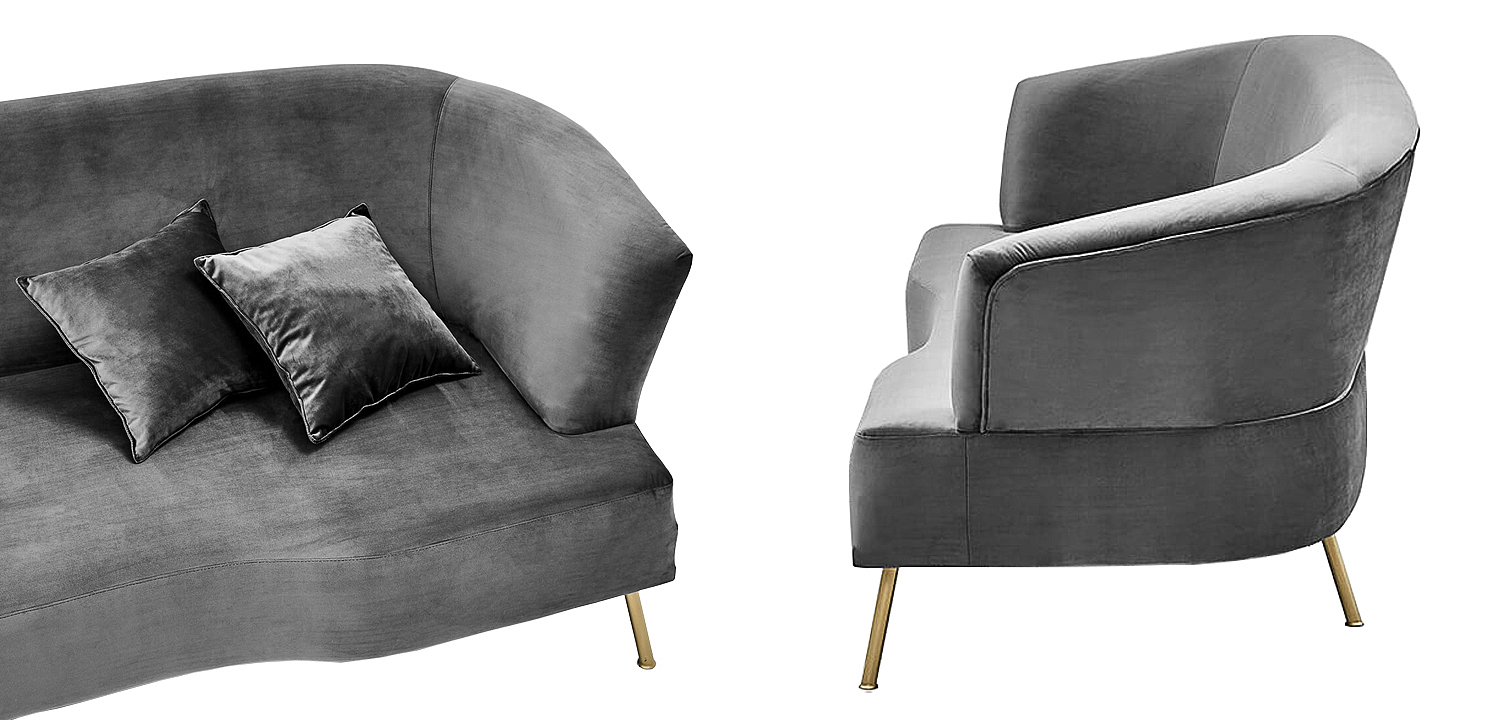 Диван Isis Sofa Gray Диван Isis Sofa Gray - Loft-Concept в Челябинске