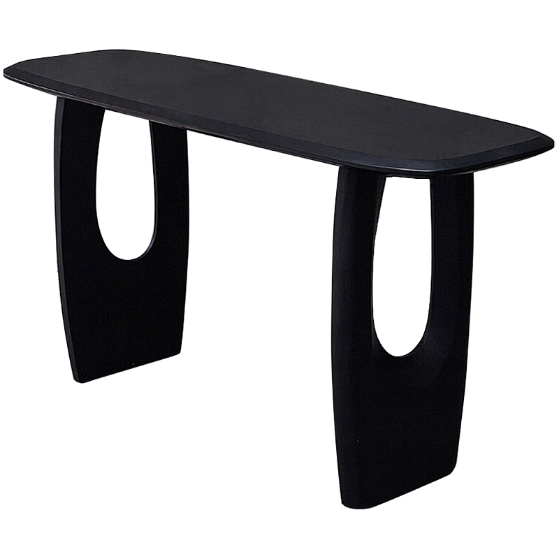 Консоль из массива акации Veras Console Table Черный Консоль из массива акации Veras Console Table Черный в Челябинске | Loft Concept