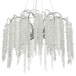 Люстра с хрустальными подвесками Bunch of Crystal Berries Silver Chandelier 8 варинант исполнения - 1 | Loft Concept в Челябинске